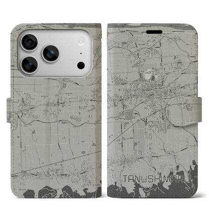 【田主丸（福岡県）】地図柄iPhoneケース（手帳タイプ）