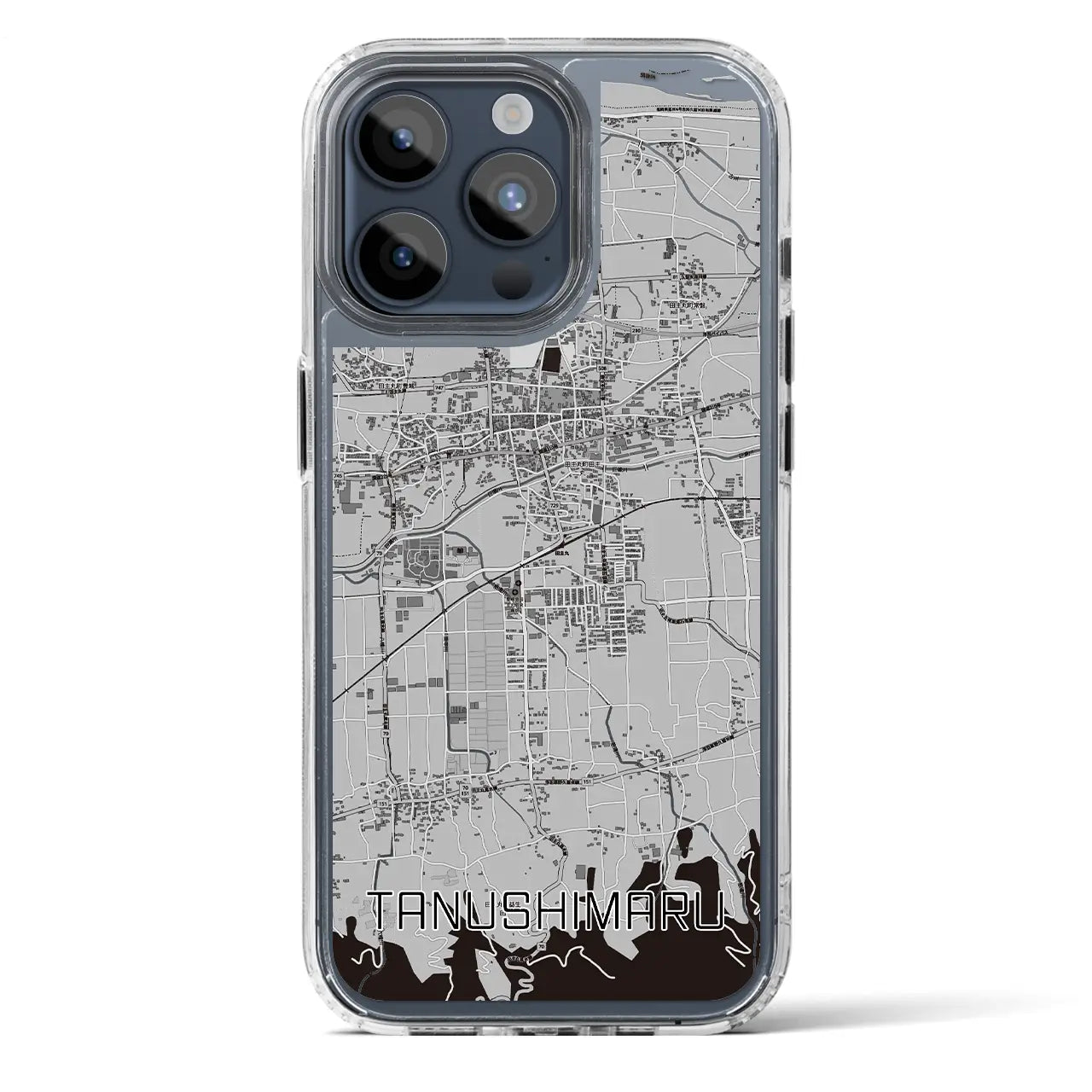 【田主丸（福岡県）】地図柄iPhoneケース（MagSafeタイプ）