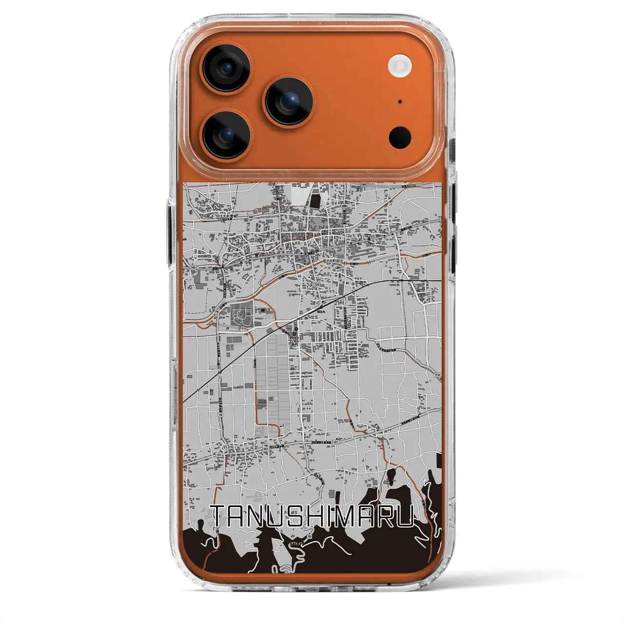 【田主丸（福岡県）】地図柄iPhoneケース（MagSafeタイプ）