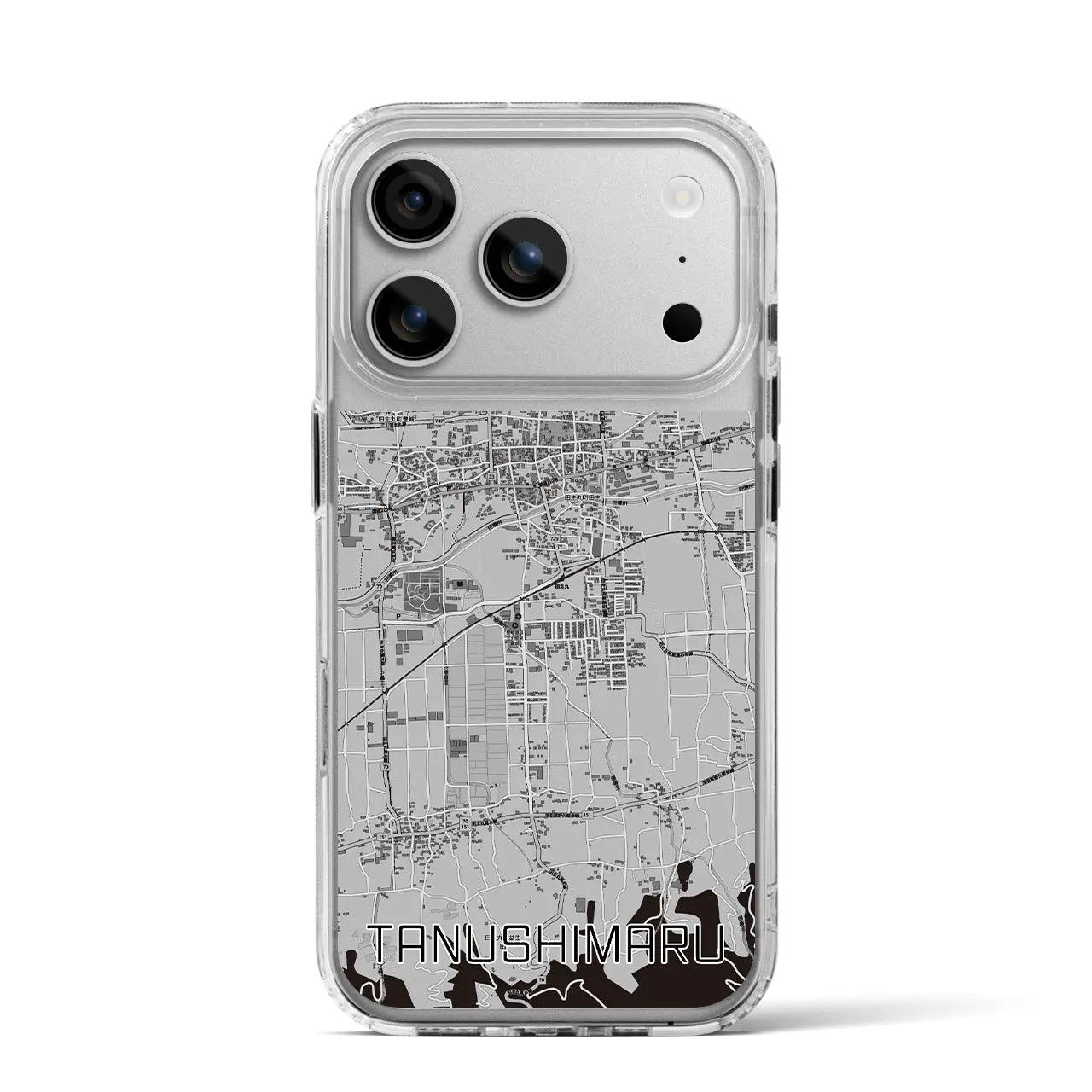 【田主丸（福岡県）】地図柄iPhoneケース（MagSafeタイプ）