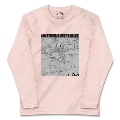 【田主丸（福岡県）】地図柄ロングスリーブTシャツ