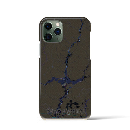 【丹沢湖（神奈川県）】地図柄iPhoneケース（バックカバータイプ）