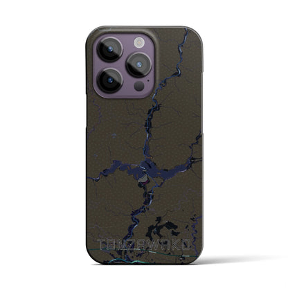 【丹沢湖（神奈川県）】地図柄iPhoneケース（バックカバータイプ）