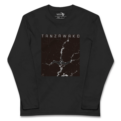 【丹沢湖（神奈川県）】地図柄ロングスリーブTシャツ