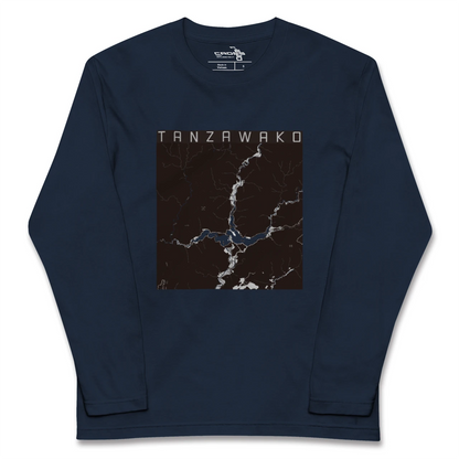 【丹沢湖（神奈川県）】地図柄ロングスリーブTシャツ
