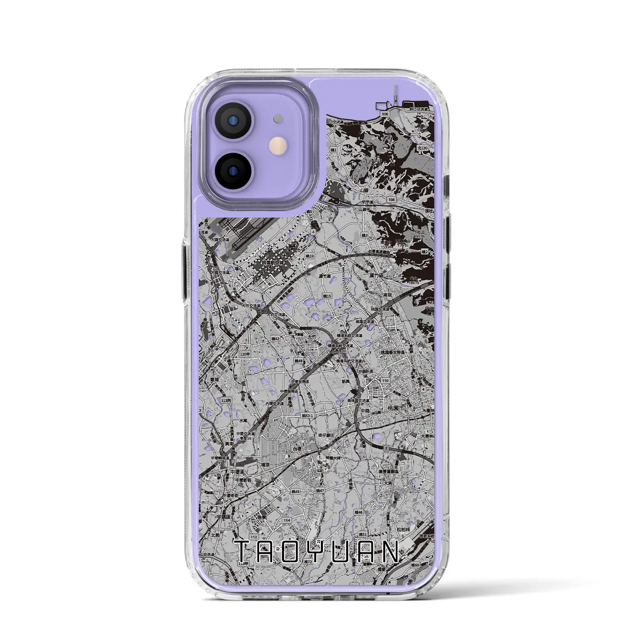 【桃園（台湾）】地図柄iPhoneケース（MagSafeタイプ）