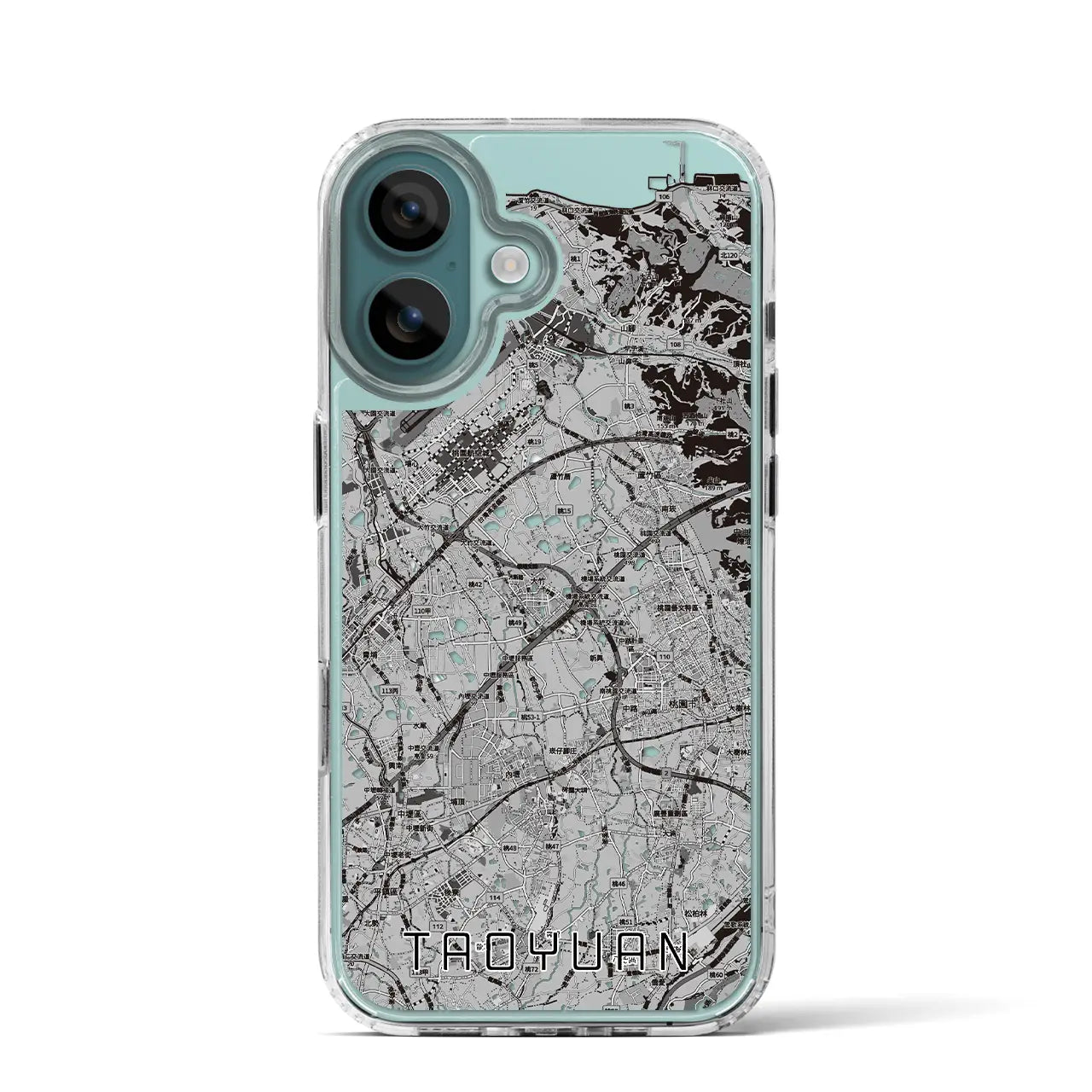 【桃園（台湾）】地図柄iPhoneケース（MagSafeタイプ）