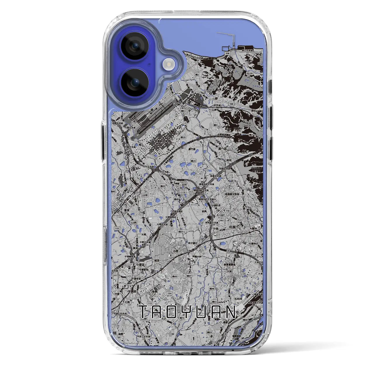 【桃園（台湾）】地図柄iPhoneケース（MagSafeタイプ）