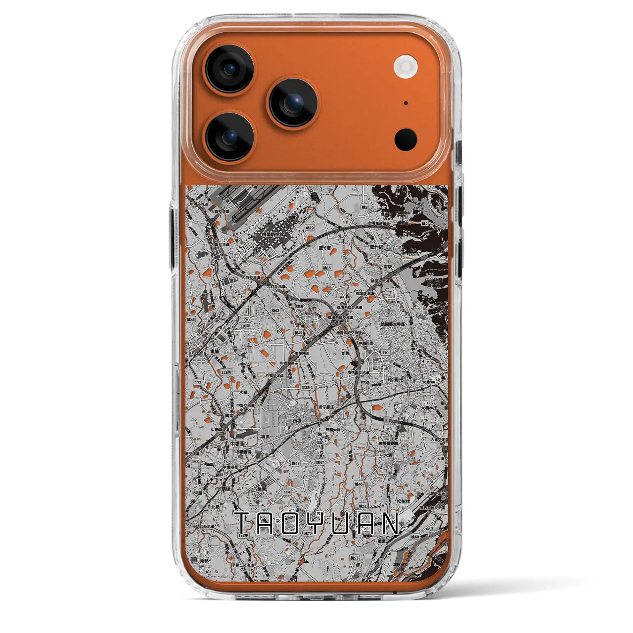 【桃園（台湾）】地図柄iPhoneケース（MagSafeタイプ）