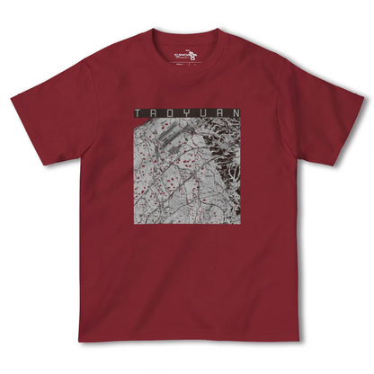 【桃園（台湾）】地図柄ヘビーウェイトTシャツ