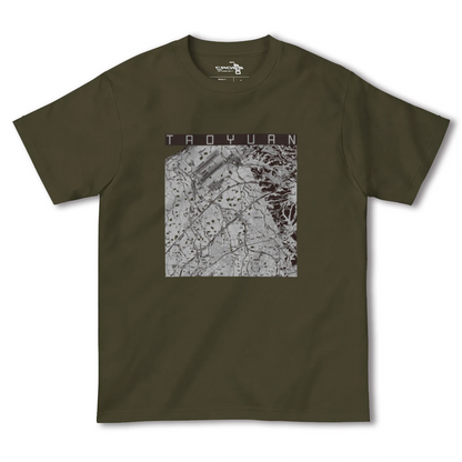 【桃園（台湾）】地図柄ヘビーウェイトTシャツ