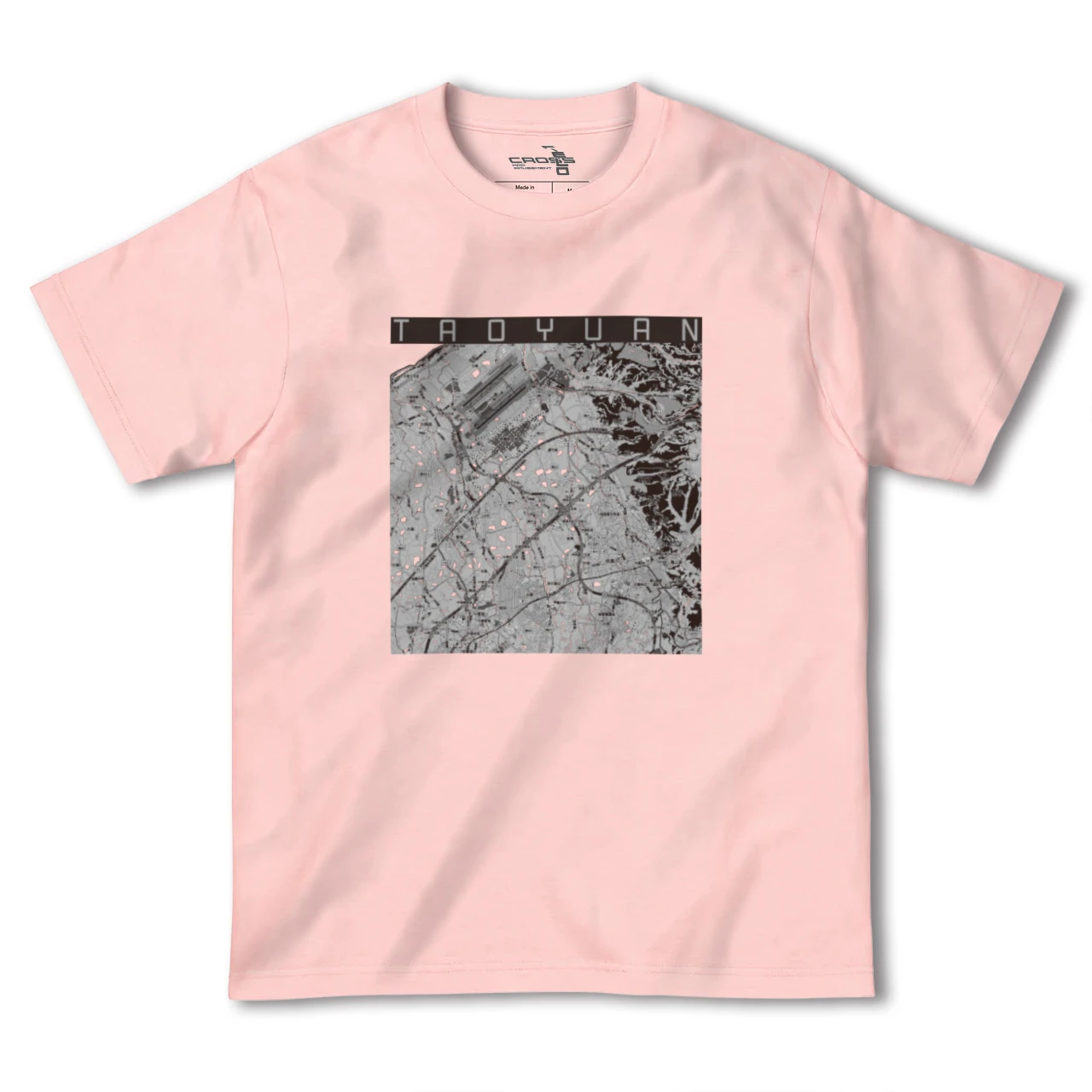 【桃園（台湾）】地図柄ヘビーウェイトTシャツ