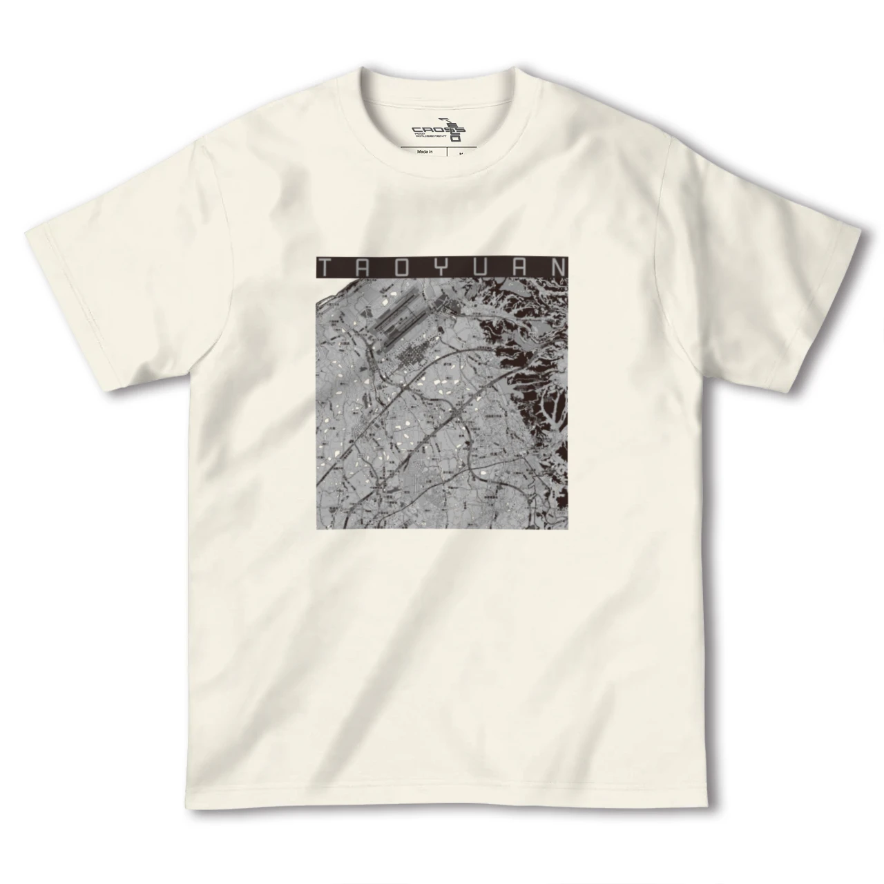 【桃園（台湾）】地図柄ヘビーウェイトTシャツ