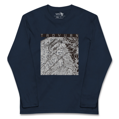 【桃園（台湾）】地図柄ロングスリーブTシャツ