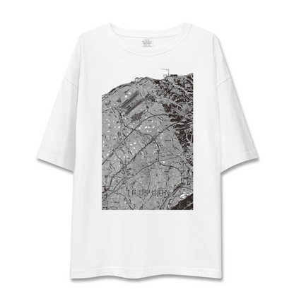 【桃園（台湾）】地図柄ビッグシルエットTシャツ