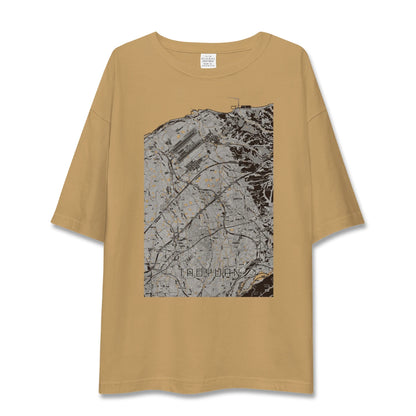 【桃園（台湾）】地図柄ビッグシルエットTシャツ
