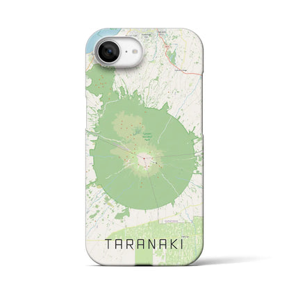 【タラナキ山（ニュージーランド）】地図柄iPhoneケース（バックカバータイプ）
