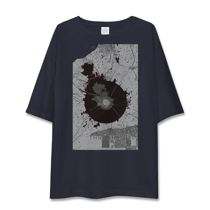 【タラナキ山（ニュージーランド）】地図柄ビッグシルエットTシャツ