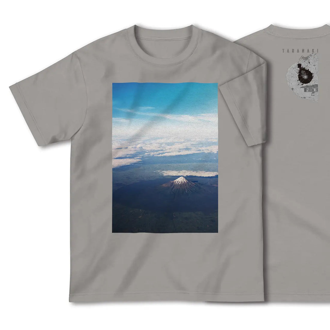 【タラナキ山（ニュージーランド）】Map World ハイクオリティTシャツ