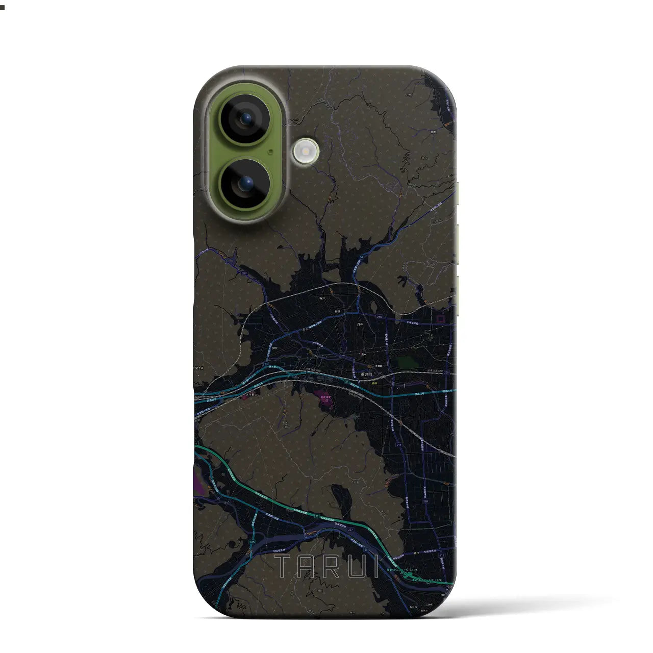 【垂井（岐阜県）】地図柄iPhoneケース（バックカバータイプ）