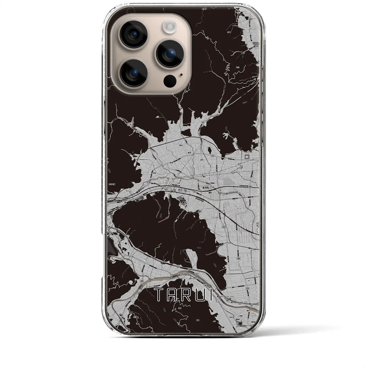 【垂井（岐阜県）】地図柄iPhoneケース（クリアタイプ）