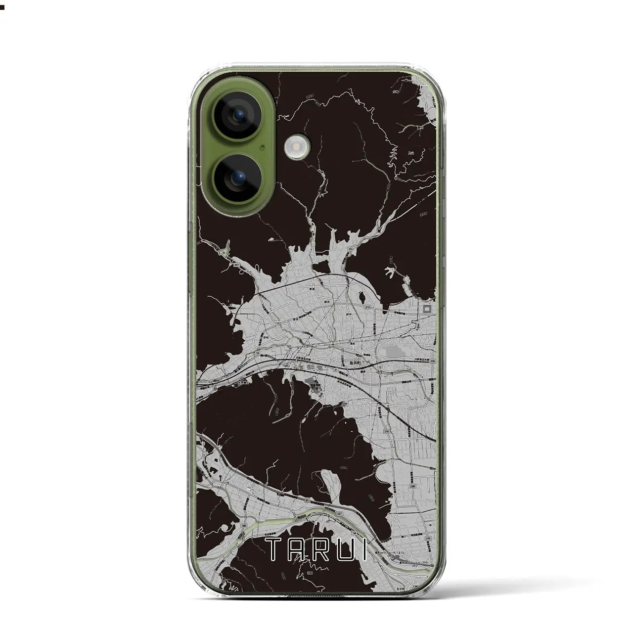 【垂井（岐阜県）】地図柄iPhoneケース（クリアタイプ）
