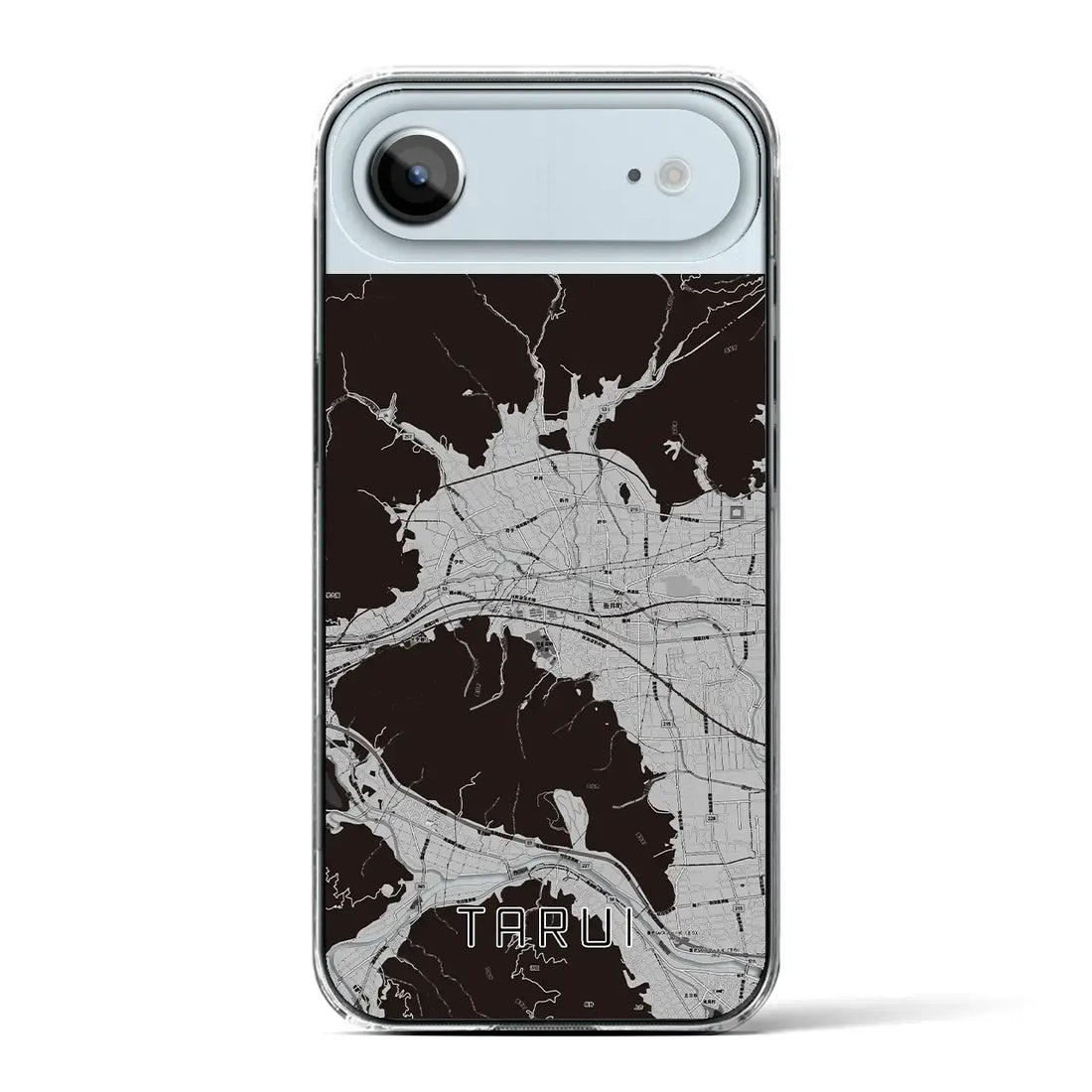 【垂井（岐阜県）】地図柄iPhoneケース（クリアタイプ）モノトーン・iPhone 17 Pro Max 用