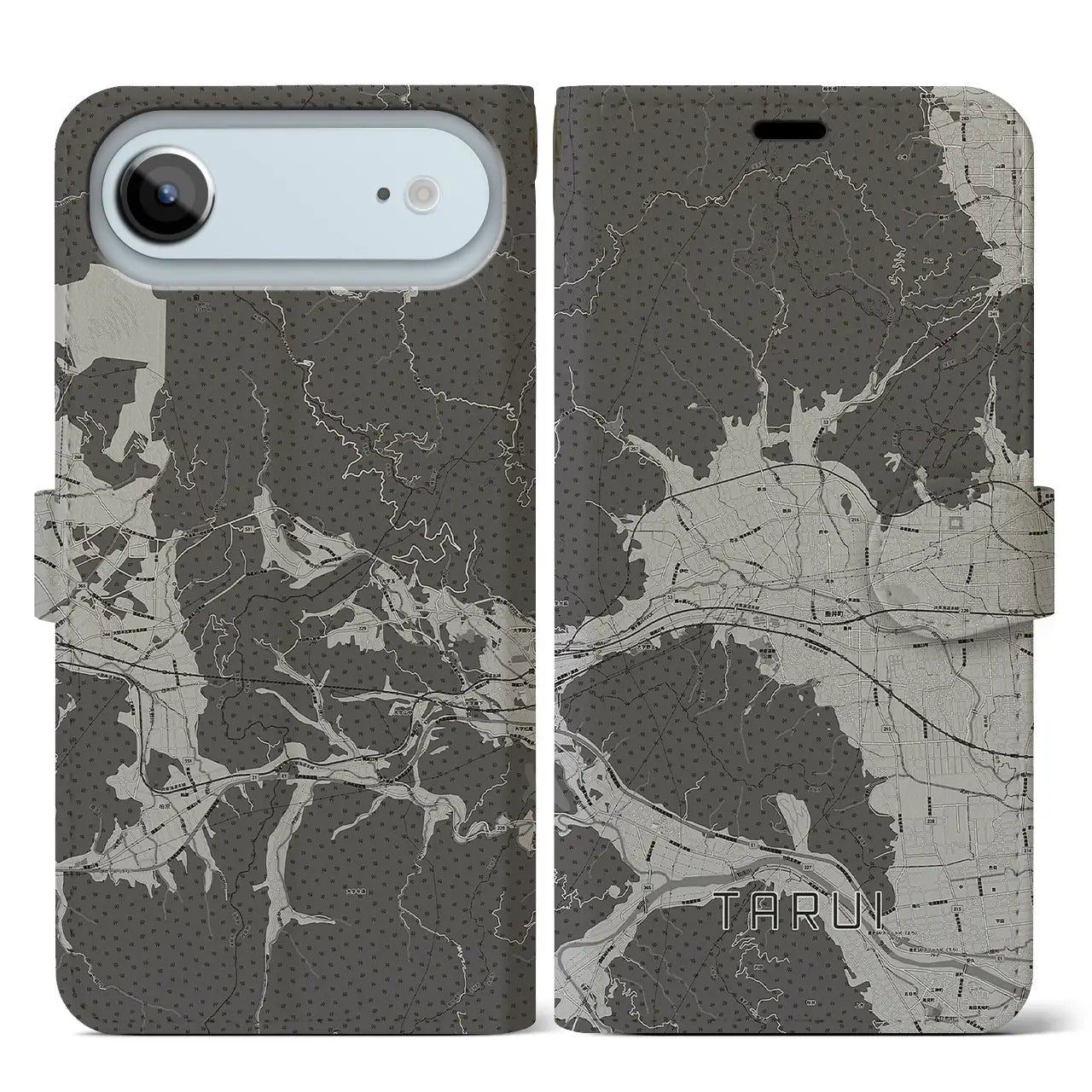 【垂井（岐阜県）】地図柄iPhoneケース（手帳タイプ）