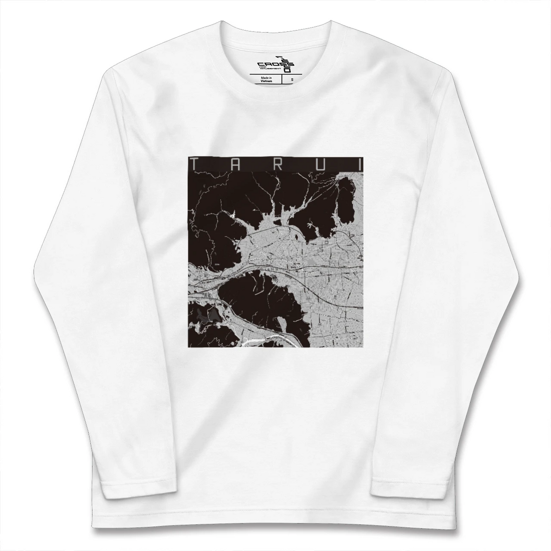 【垂井(岐阜県)】地図柄ロングスリーブTシャツ