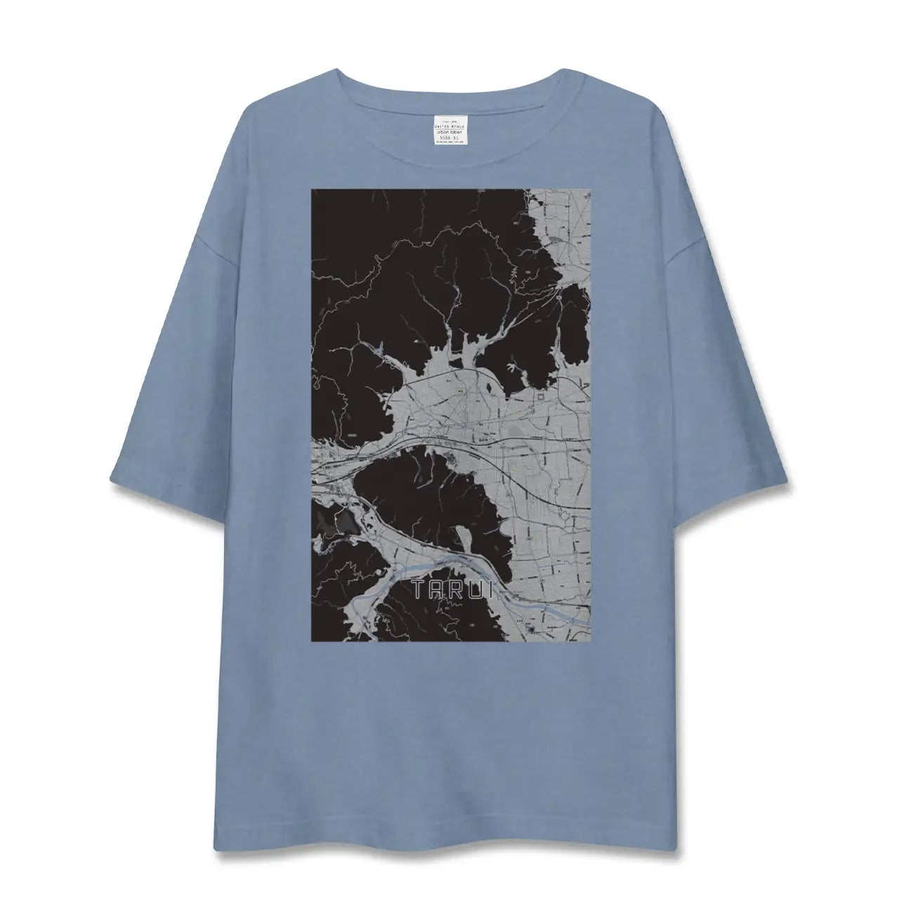【垂井（岐阜県）】地図柄ビッグシルエットTシャツ