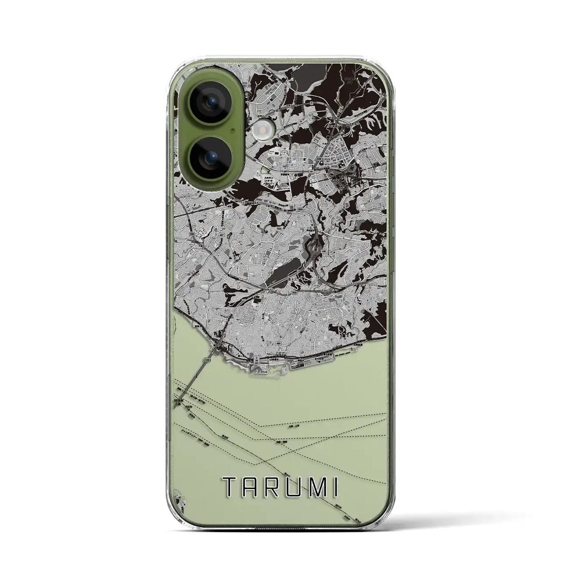 【垂水（兵庫県）】地図柄iPhoneケース（クリアタイプ）モノトーン・iPhone 17 Pro Max 用