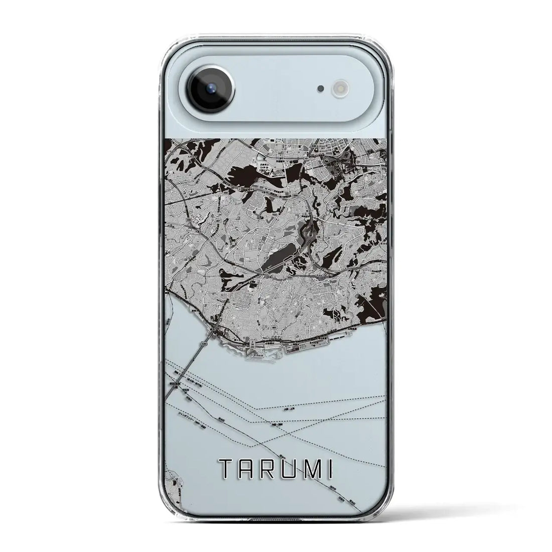 【垂水(兵庫県)】地図柄iPhoneケース(クリアタイプ)モノトーン・iPhone 17 Pro Max 用