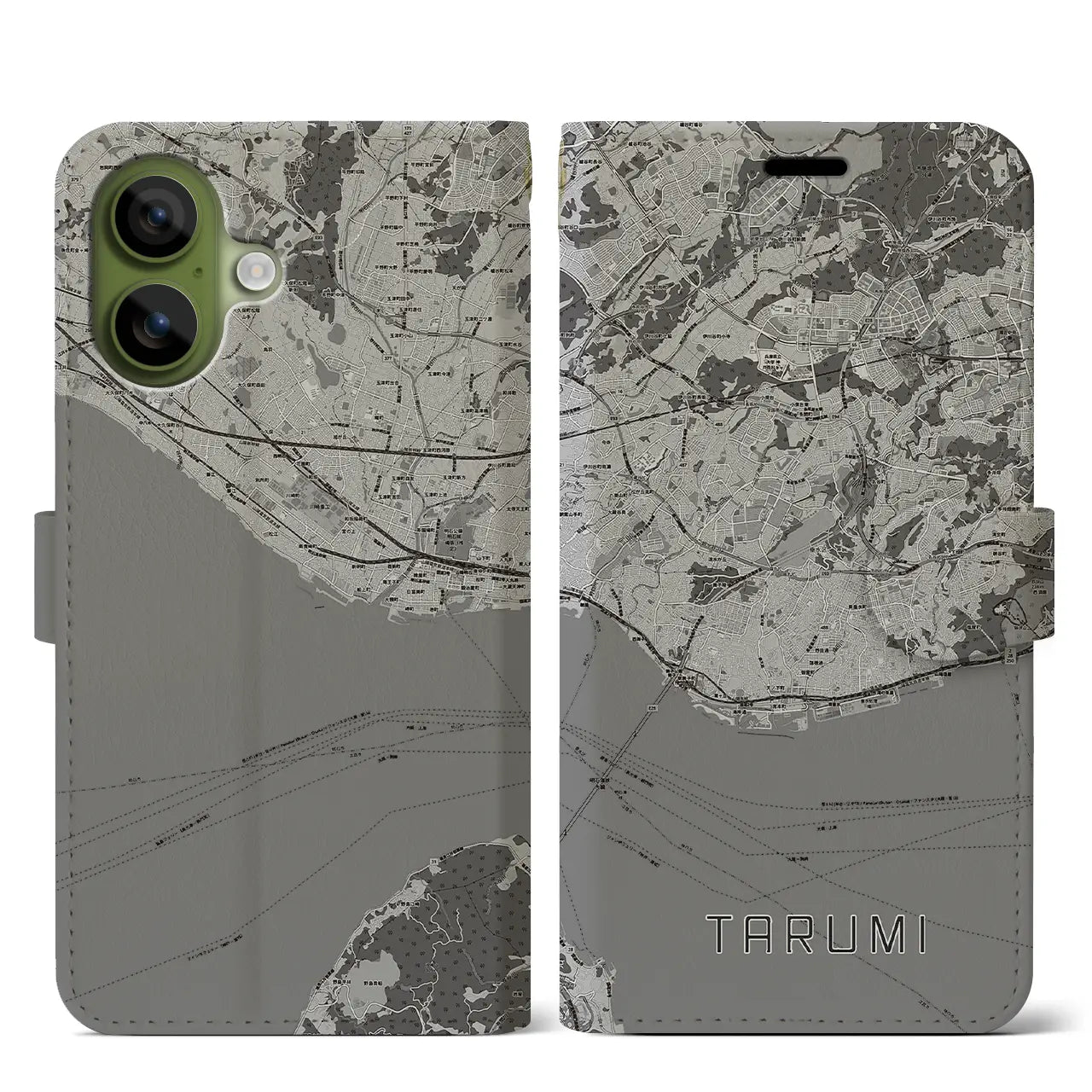 【垂水（兵庫県）】地図柄iPhoneケース（手帳タイプ）