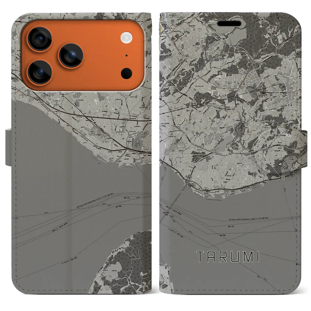 【垂水（兵庫県）】地図柄iPhoneケース（手帳タイプ）