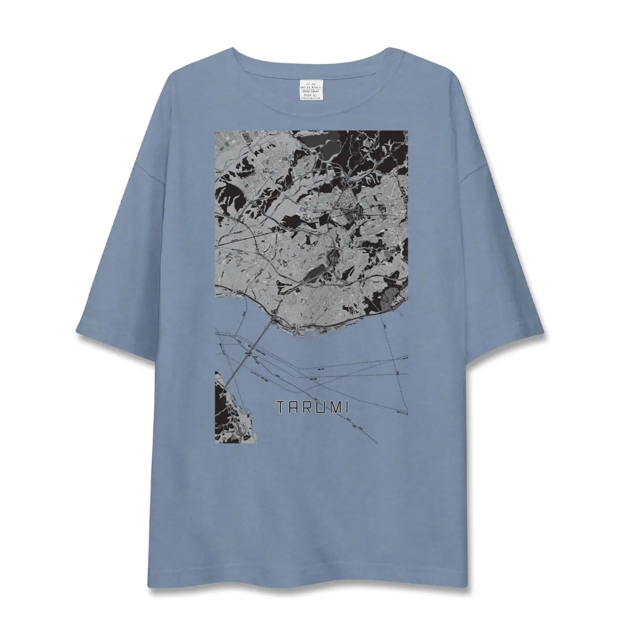 【垂水（兵庫県）】地図柄ビッグシルエットTシャツ