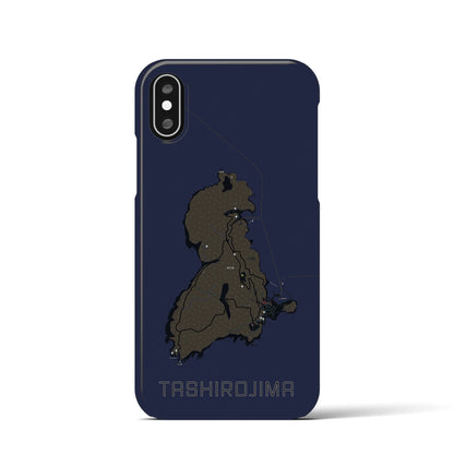 【田代島（宮城県）】地図柄iPhoneケース（バックカバータイプ）