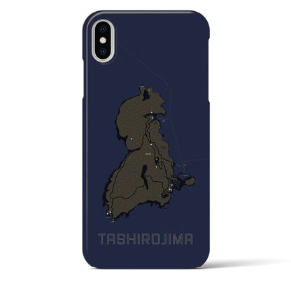 【田代島（宮城県）】地図柄iPhoneケース（バックカバータイプ）