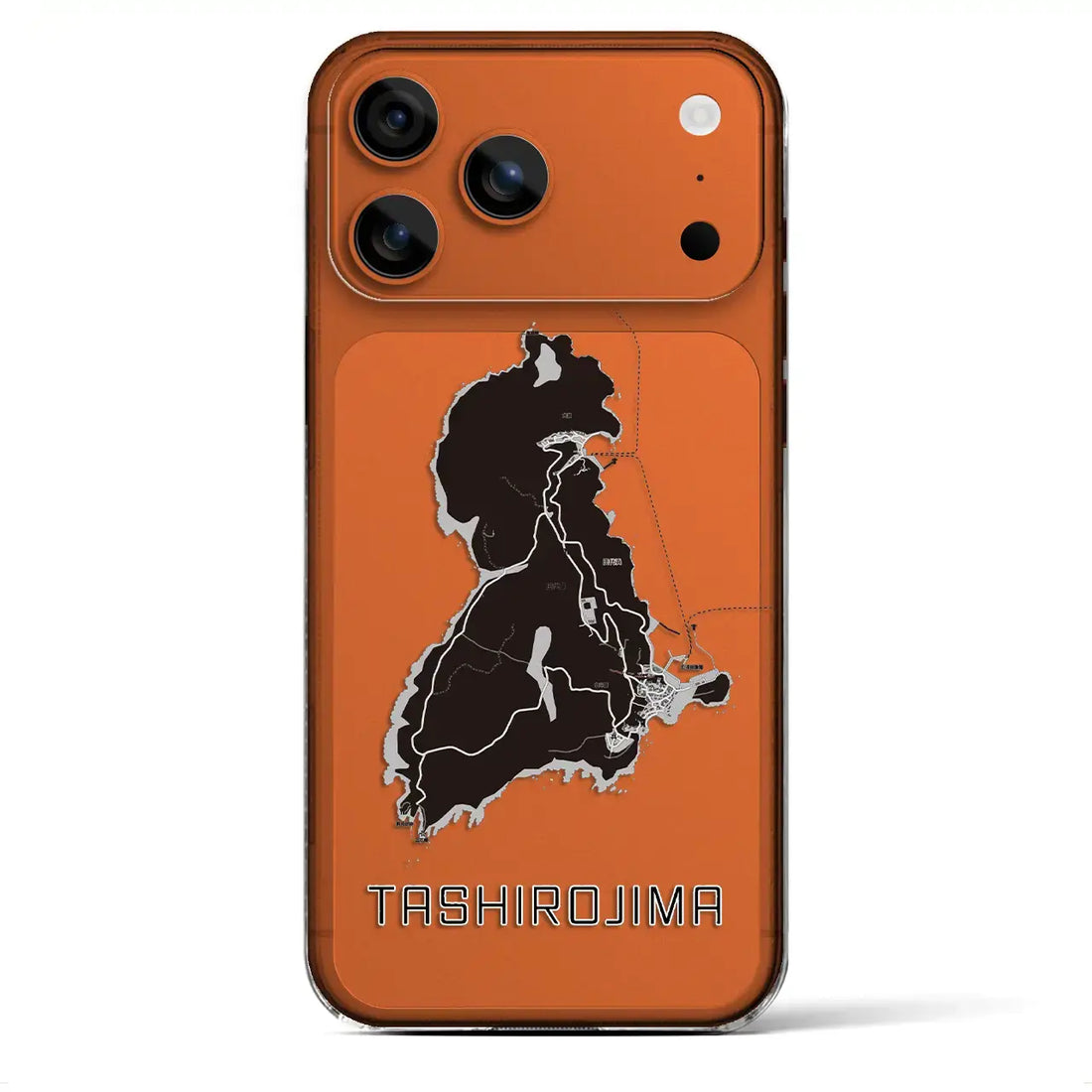 【田代島(宮城県)】地図柄iPhoneケース(クリアタイプ)