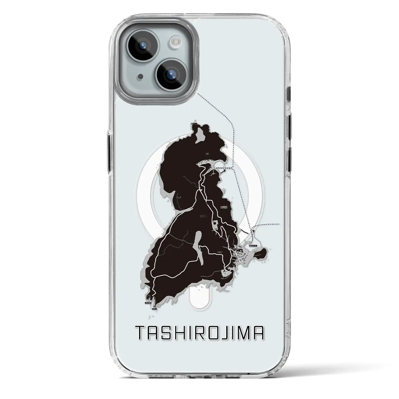 【田代島（宮城県）】地図柄iPhoneケース（MagSafeタイプ）