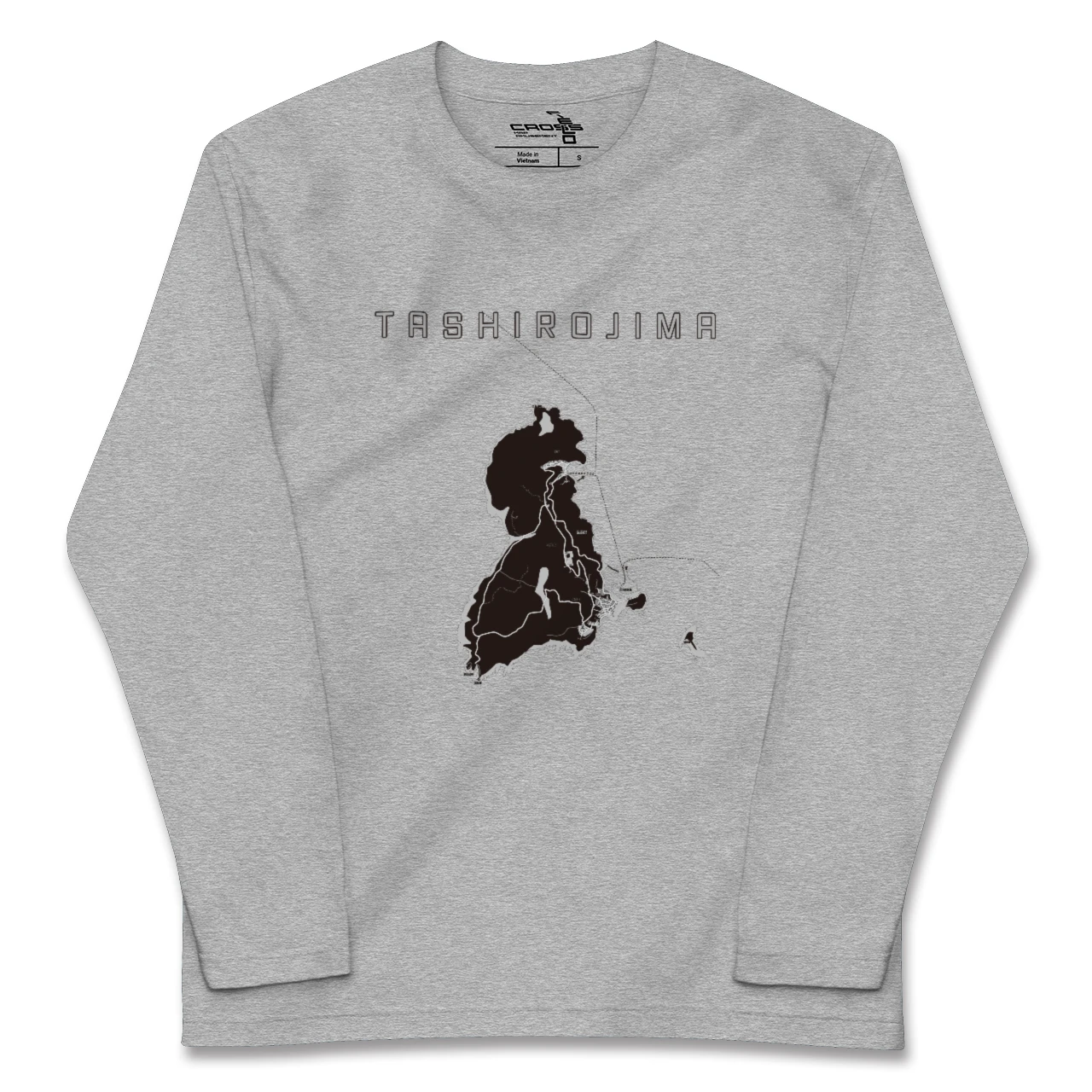 【田代島（宮城県）】地図柄ロングスリーブTシャツ