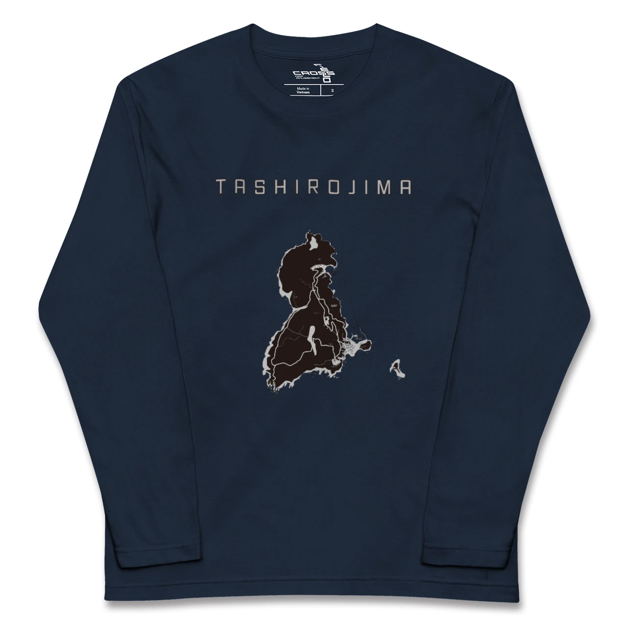 【田代島（宮城県）】地図柄ロングスリーブTシャツ