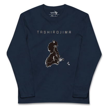 【田代島（宮城県）】地図柄ロングスリーブTシャツ