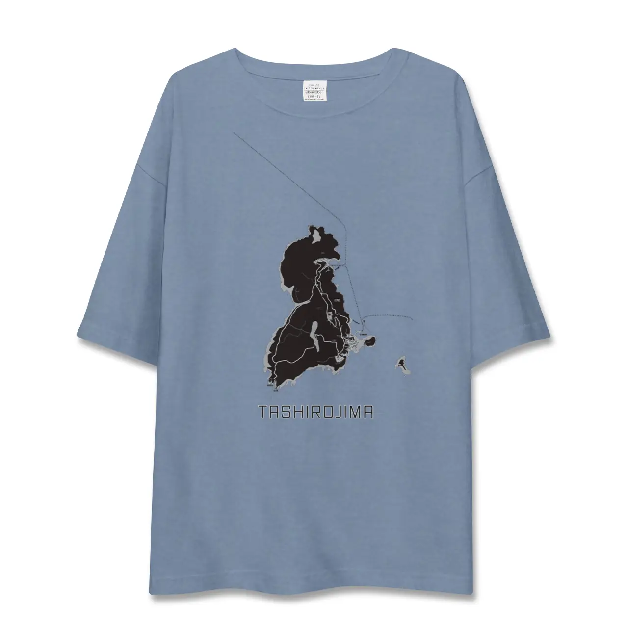 【田代島（宮城県）】地図柄ビッグシルエットTシャツ