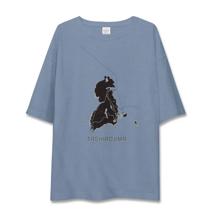 【田代島（宮城県）】地図柄ビッグシルエットTシャツ
