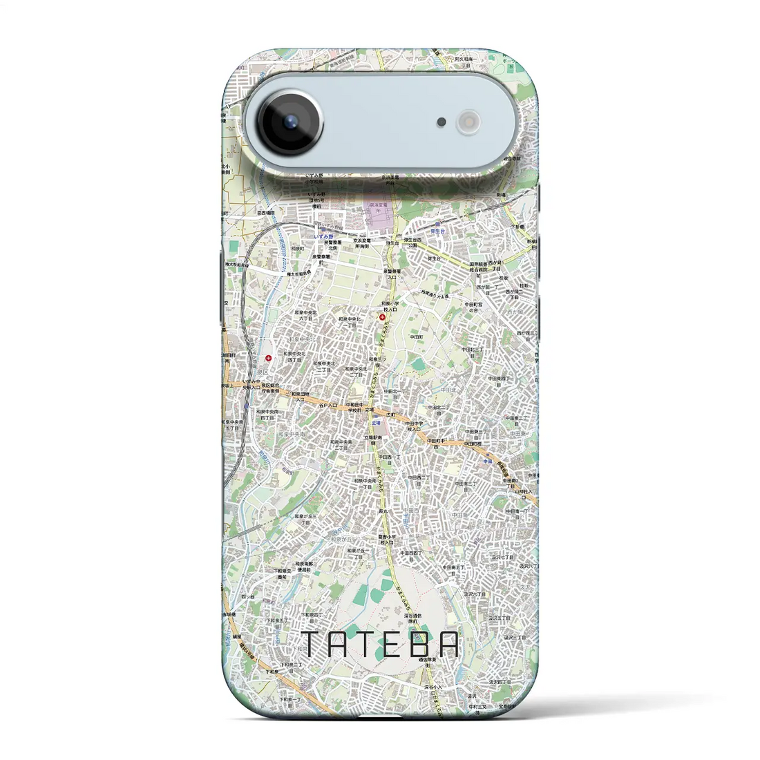 【立場(神奈川県)】地図柄iPhoneケース(バックカバータイプ)ナチュラル・iPhone 17 Pro Max 用