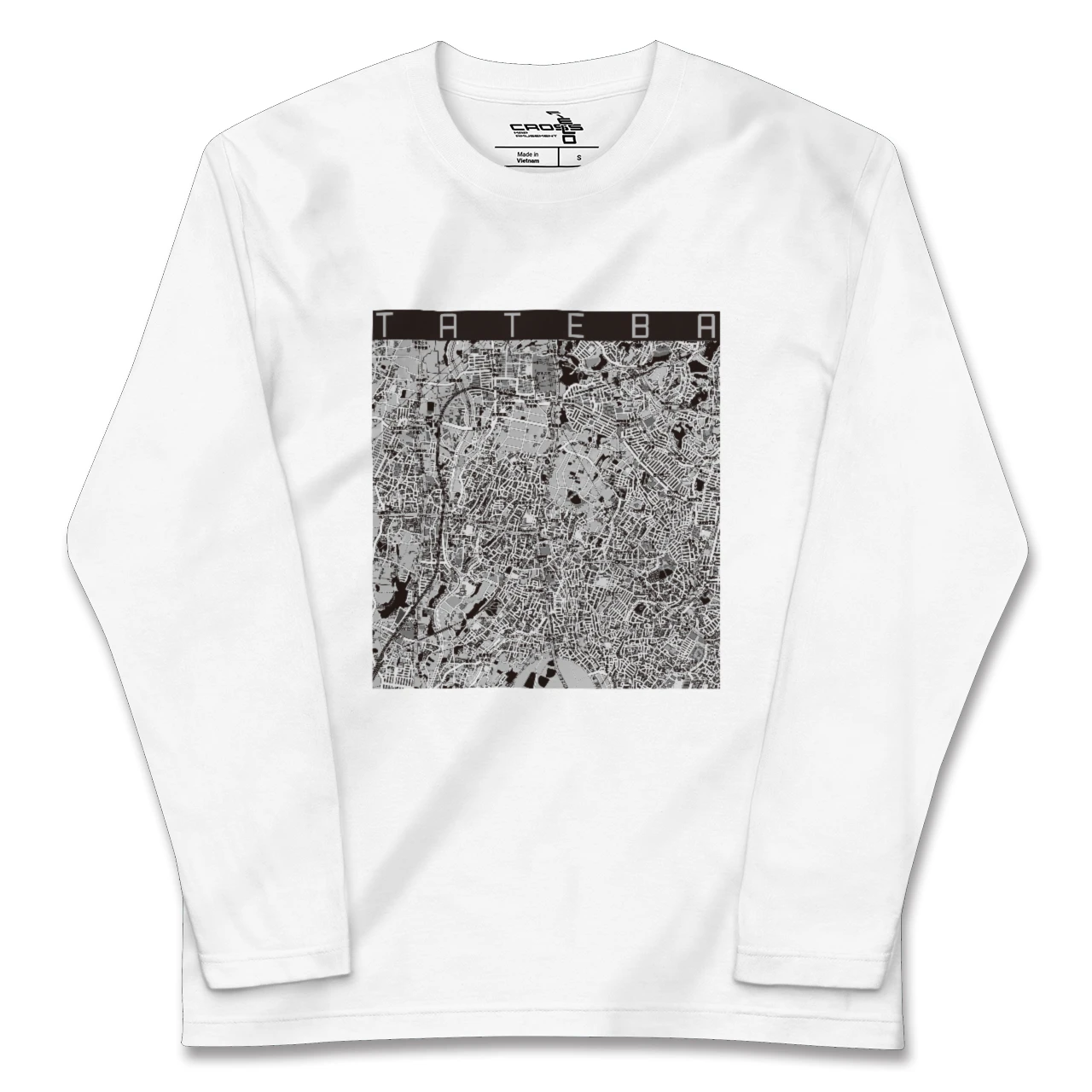 【立場（神奈川県）】地図柄ロングスリーブTシャツ