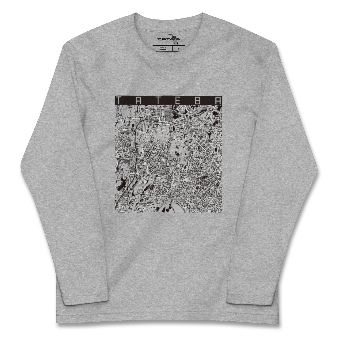 【立場（神奈川県）】地図柄ロングスリーブTシャツ