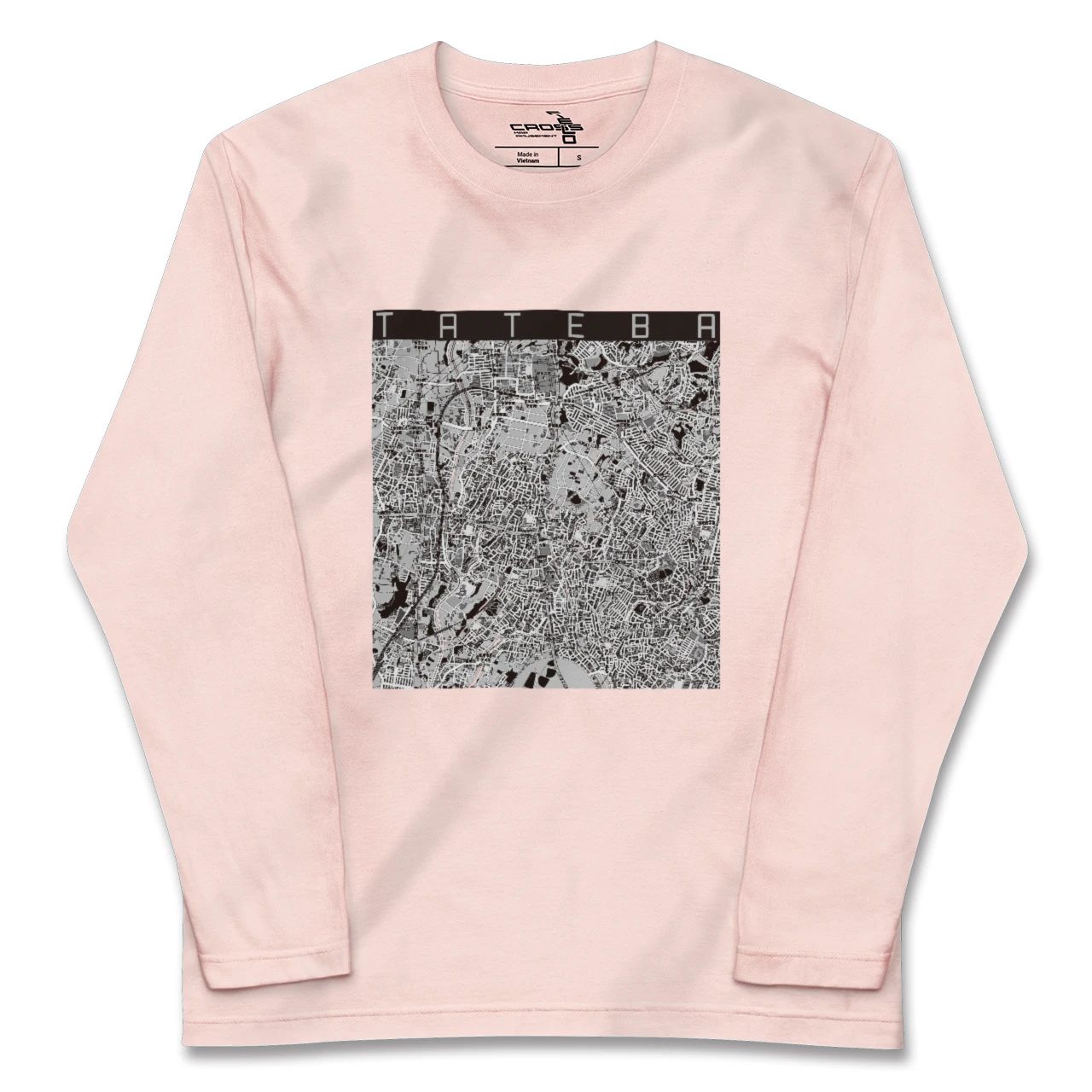 【立場（神奈川県）】地図柄ロングスリーブTシャツ