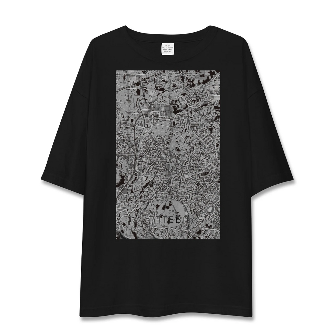 【立場（神奈川県）】地図柄ビッグシルエットTシャツ