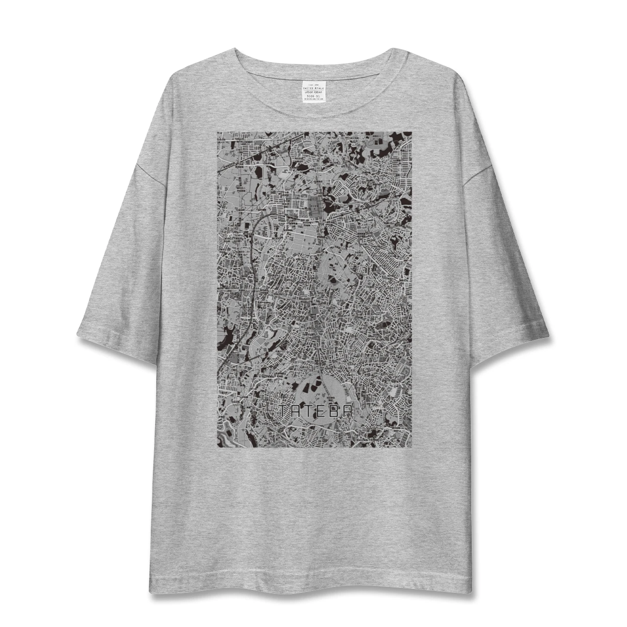 【立場（神奈川県）】地図柄ビッグシルエットTシャツ